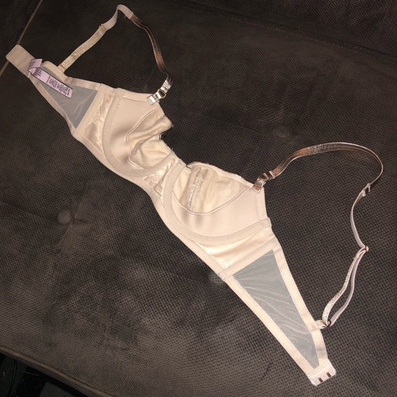 Rose Gold Faux Leather Demi Bra - Picture 10 of 11